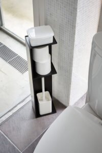 Yamazaki Tower tualetinio popieriaus laikiklis su lentynėle