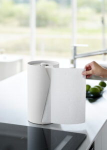 Yamazaki Tower popierinių rankšluosčių laikiklis baltas