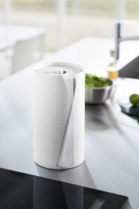 Yamazaki Tower popierinių rankšluosčių laikiklis baltas