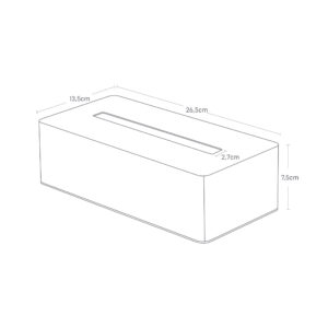 Yamazaki Tower servetėlių dėžutė balta