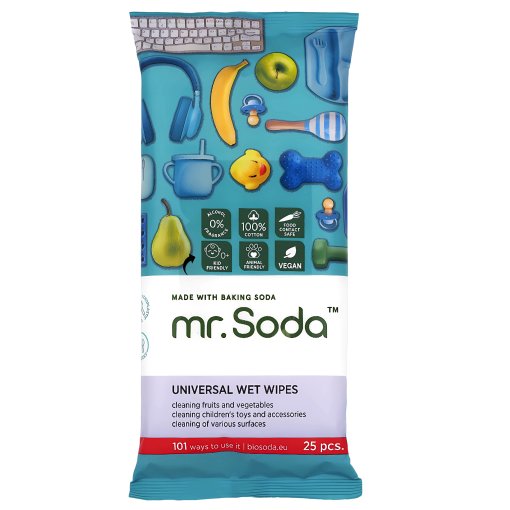 mr.Soda universalios drėgnos servetėlės (25vnt.)